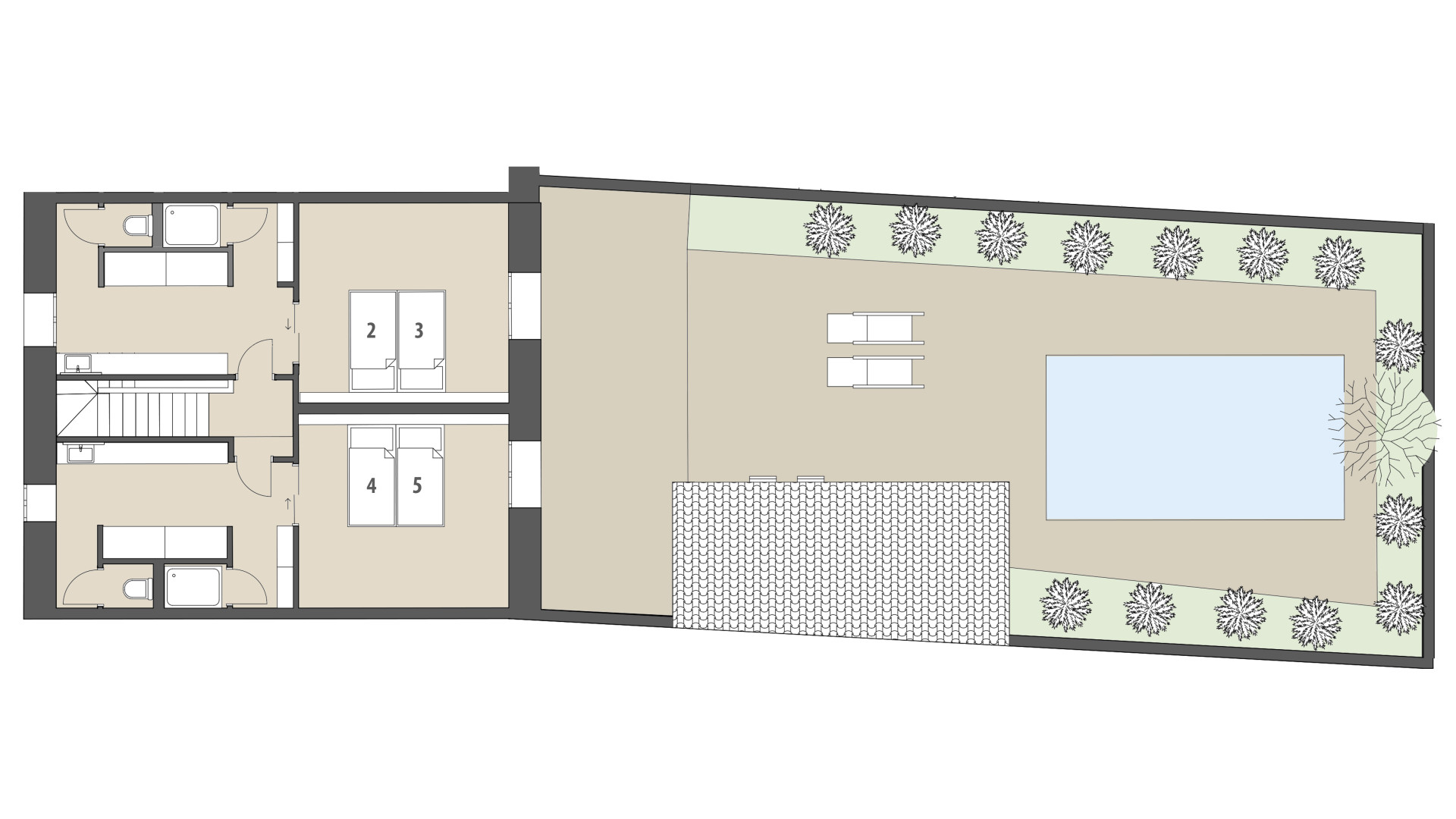 Town House Can Cunso 18: Upper floor