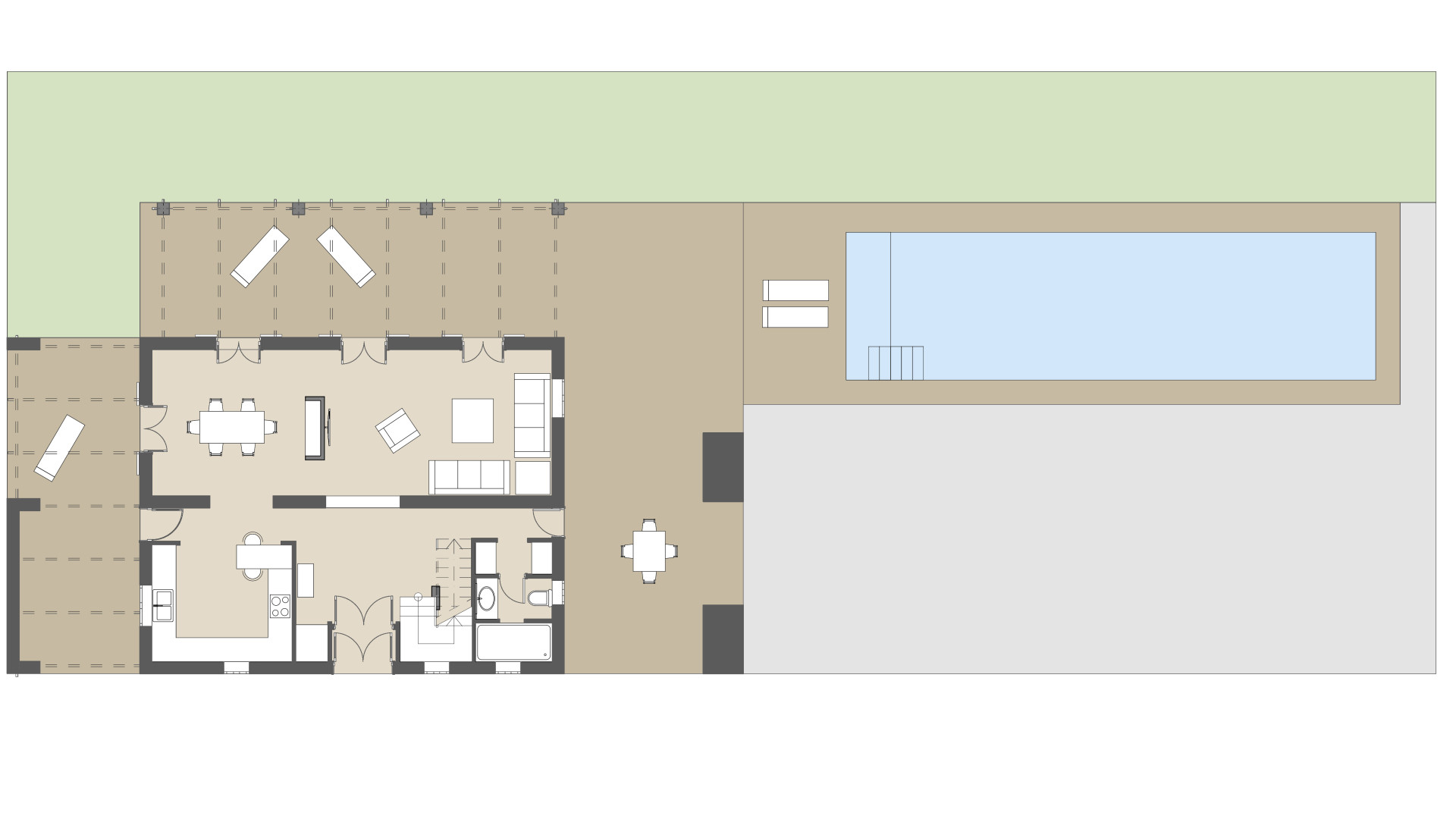 Rural Villa Lejania: Ground floor