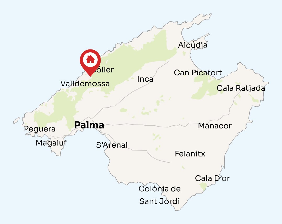 Map of Mallorca
