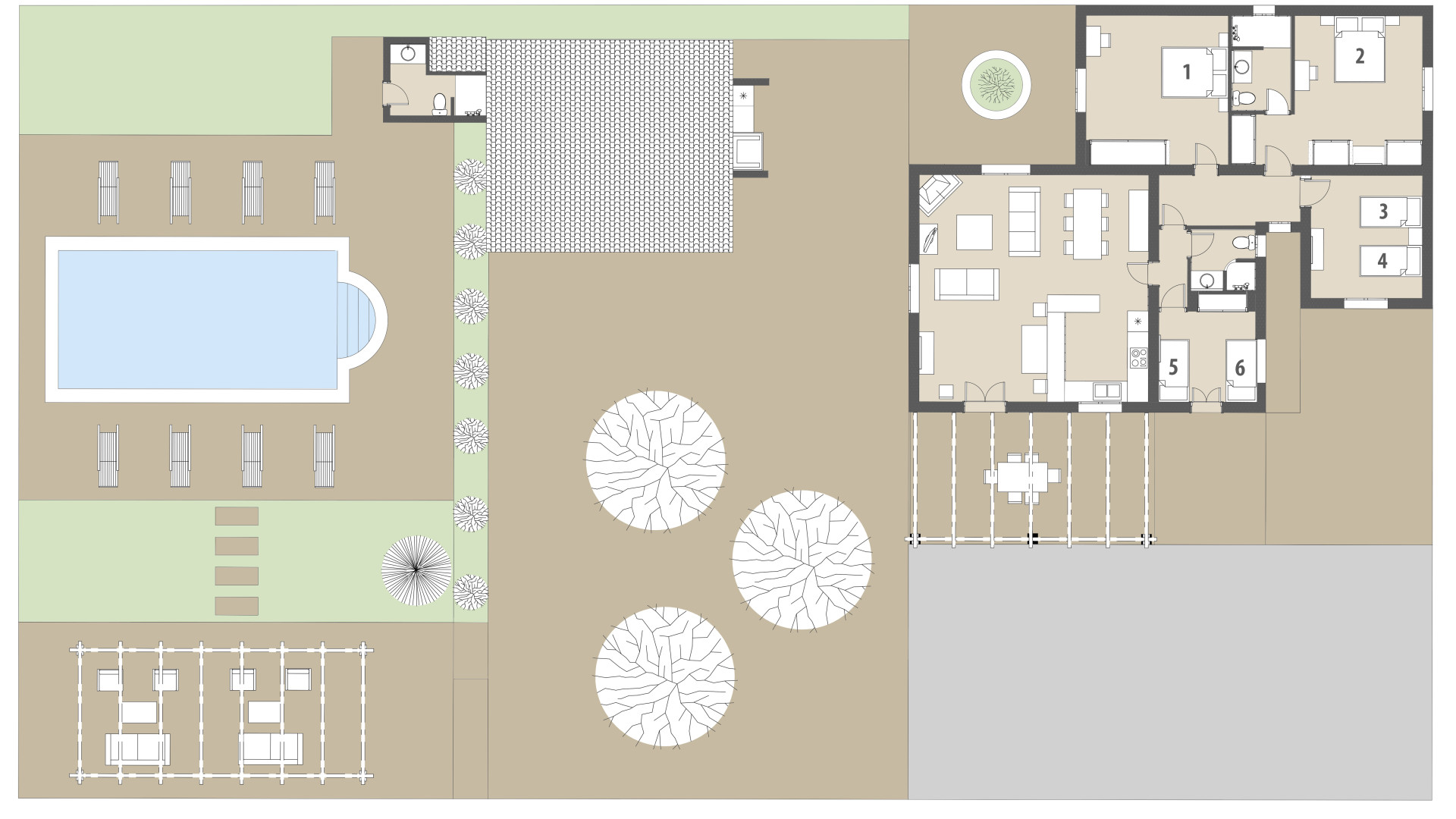 Rural Villa Cati: Ground floor