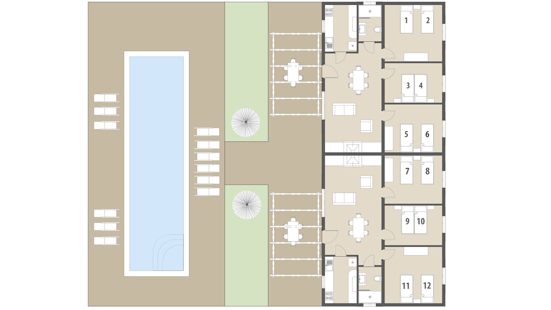 Rural Villa Ca´n Amer: Ground floor