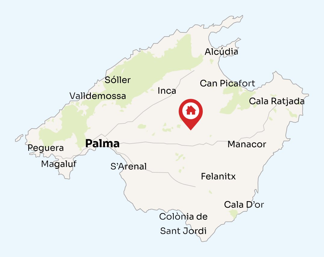 Map of Mallorca