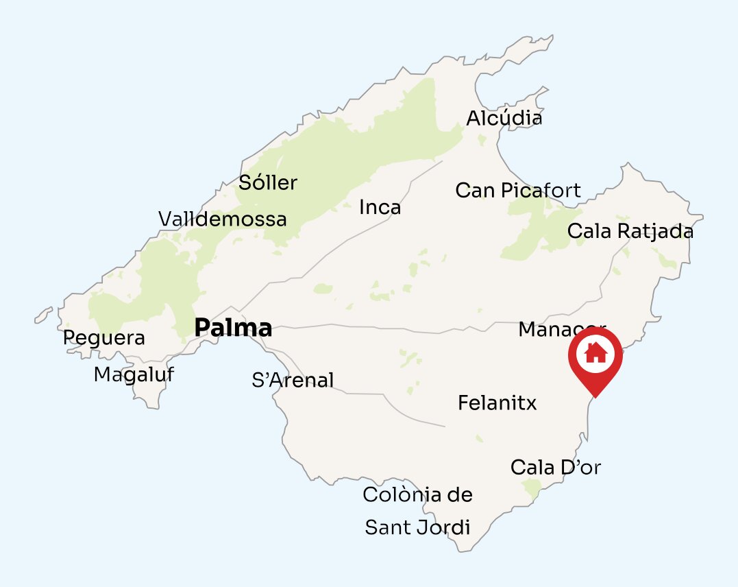 Map of Mallorca