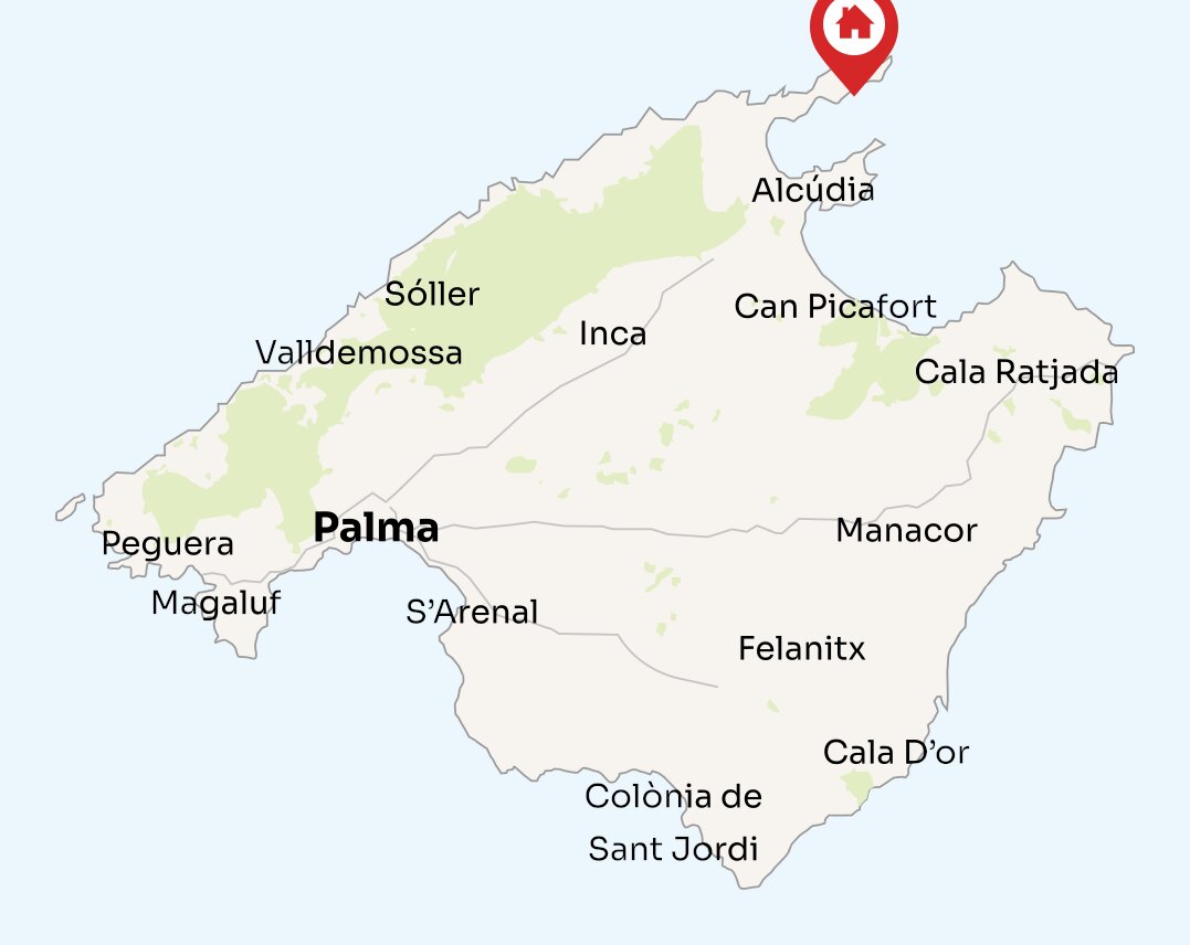 Map of Mallorca