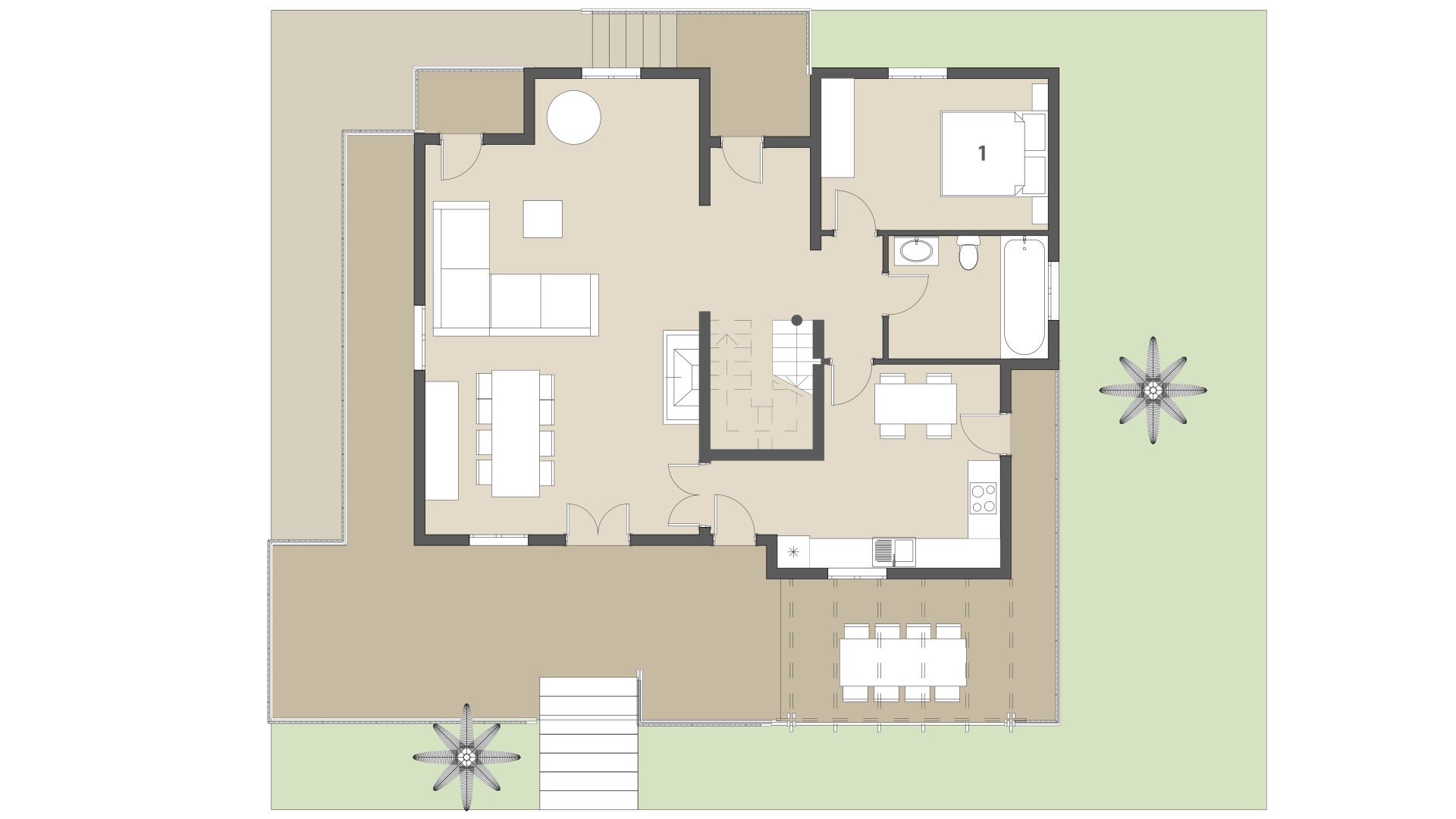 Rural Villa Sa Font Dalt: Ground floor