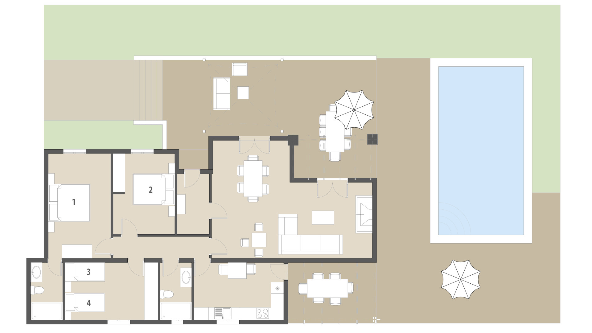 Rural Villa Cas Sineuer: Ground floor