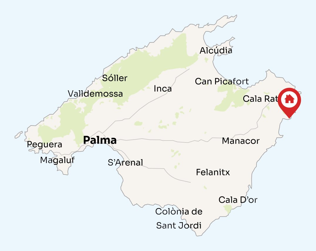 Map of Mallorca