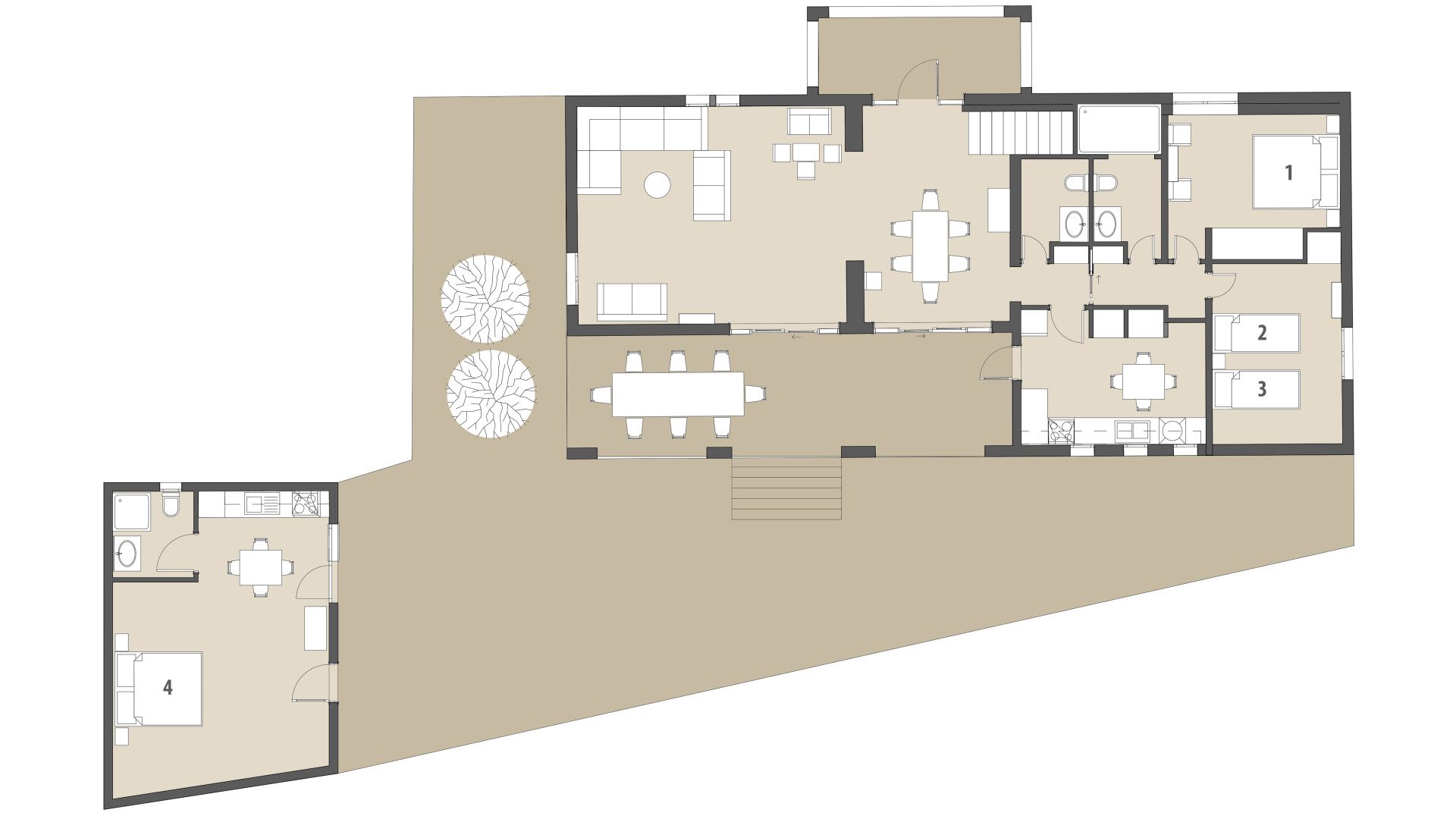 Rural Villa Na Peixet: Ground floor