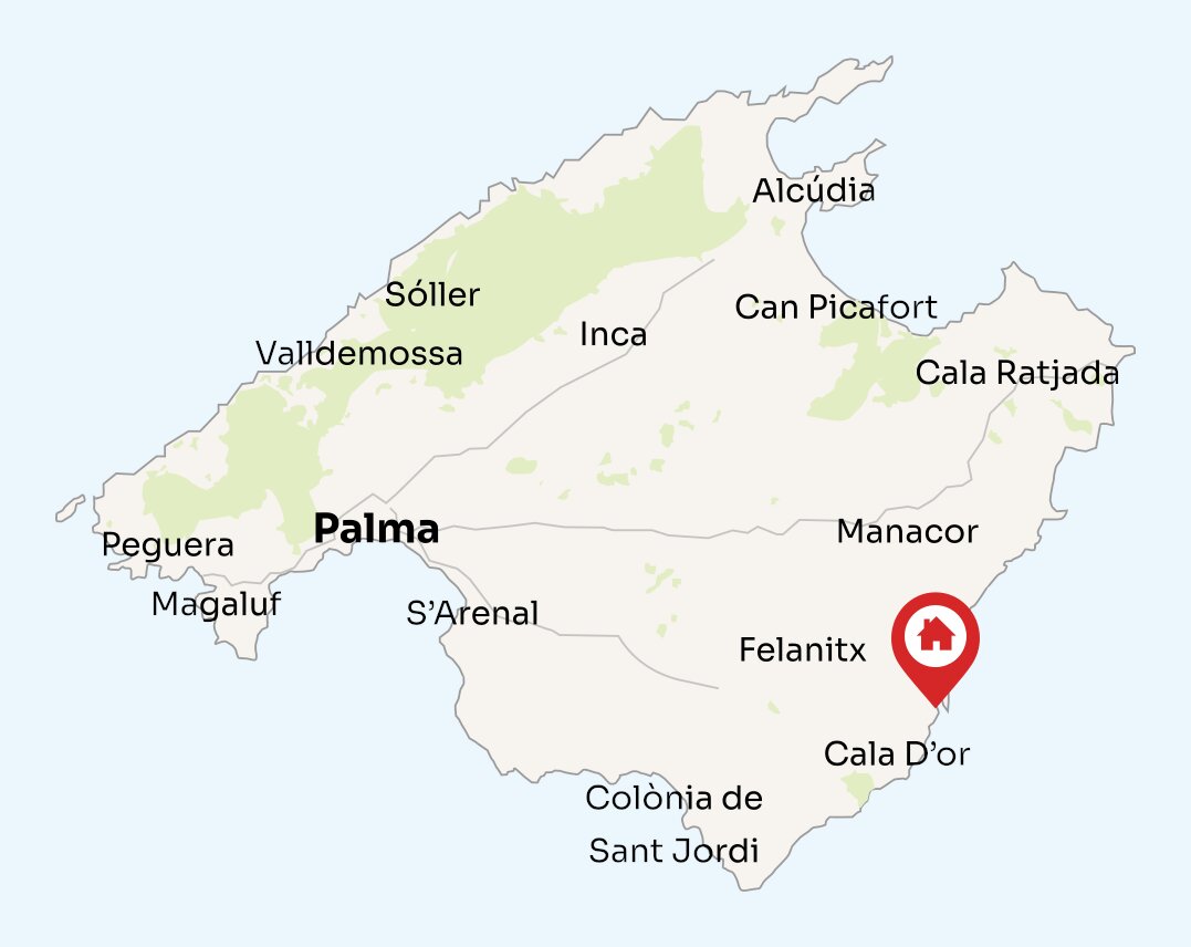 Map of Mallorca
