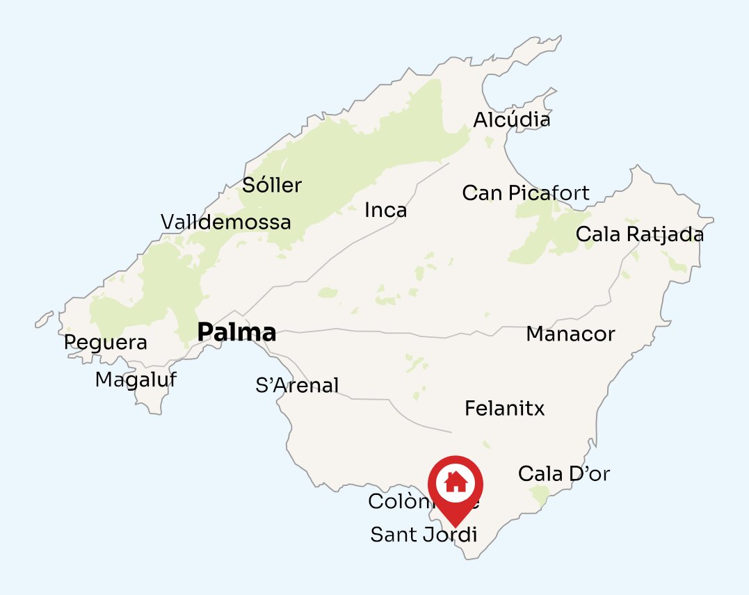 Map of Mallorca
