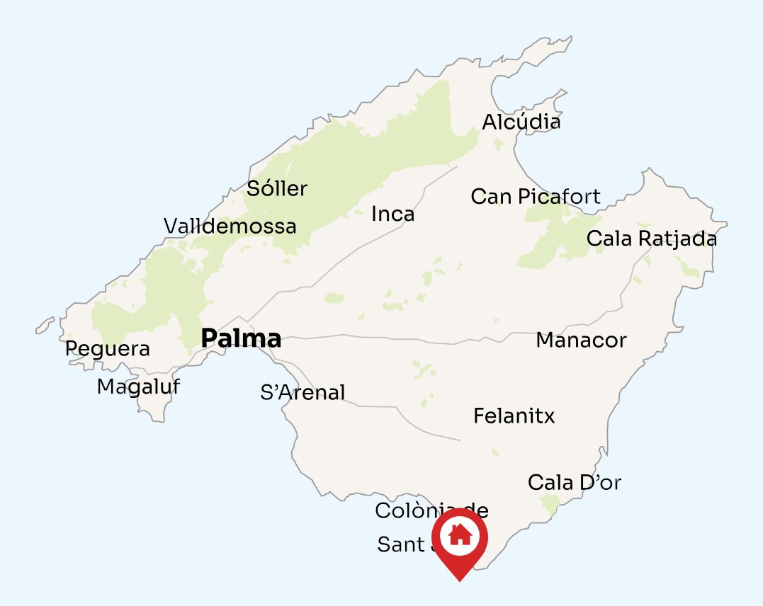 Map of Mallorca