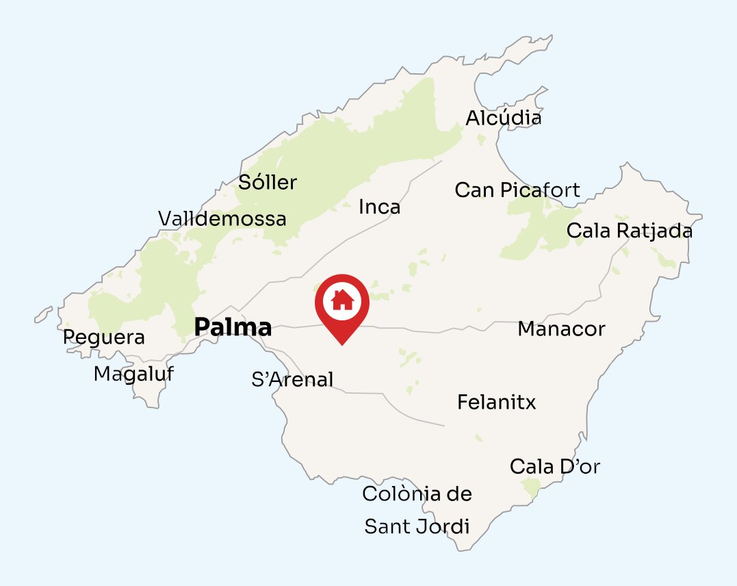 Map of Mallorca