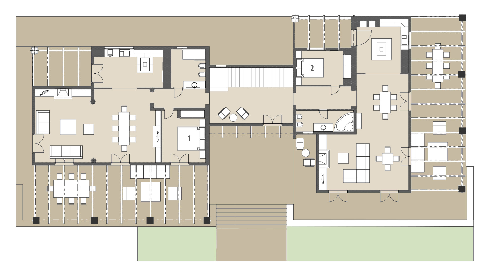 Rural Villa Ses Oliveres de Sa Canova: Ground floor