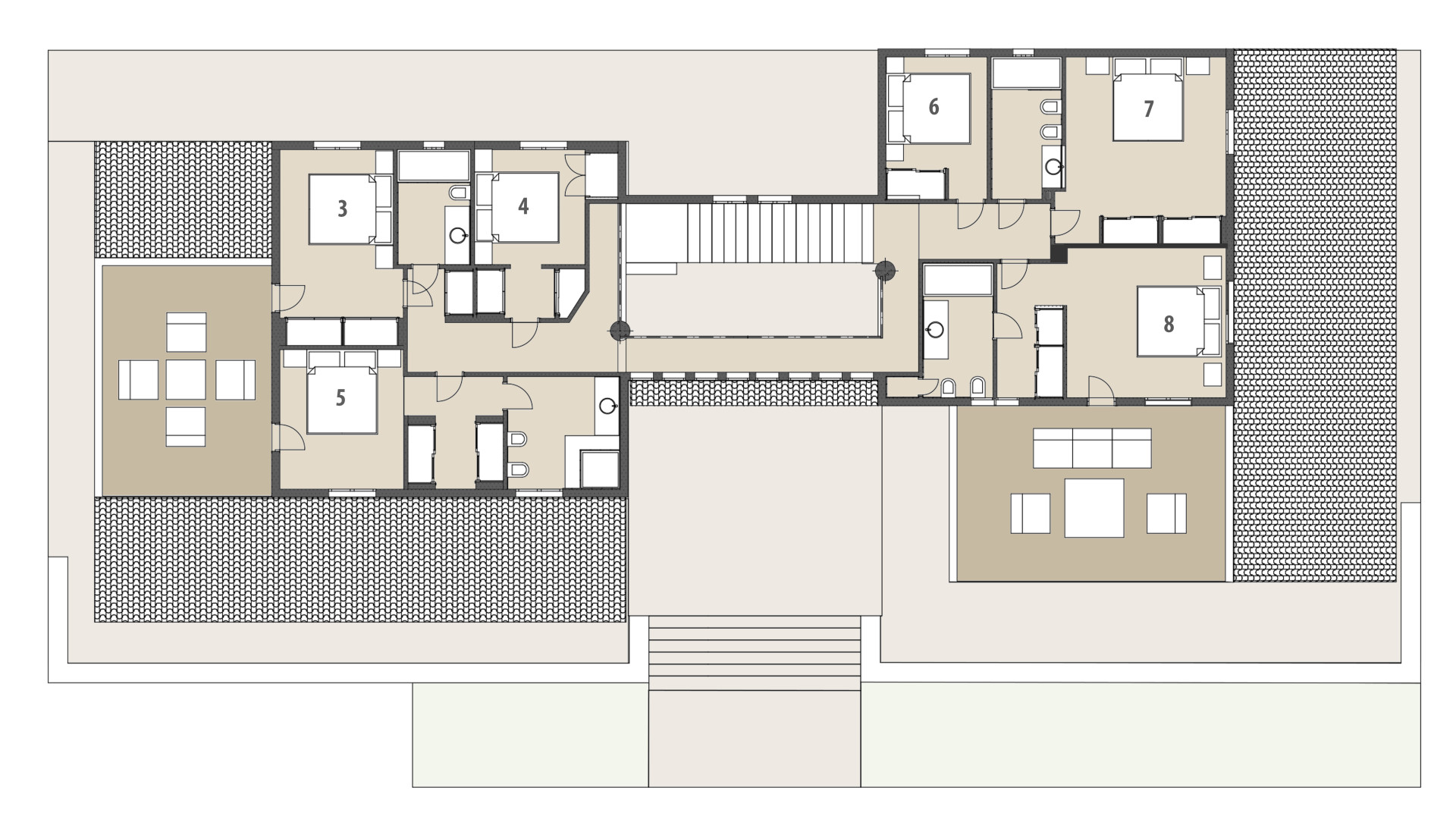 Rural Villa Ses Oliveres de Sa Canova: Upper floor