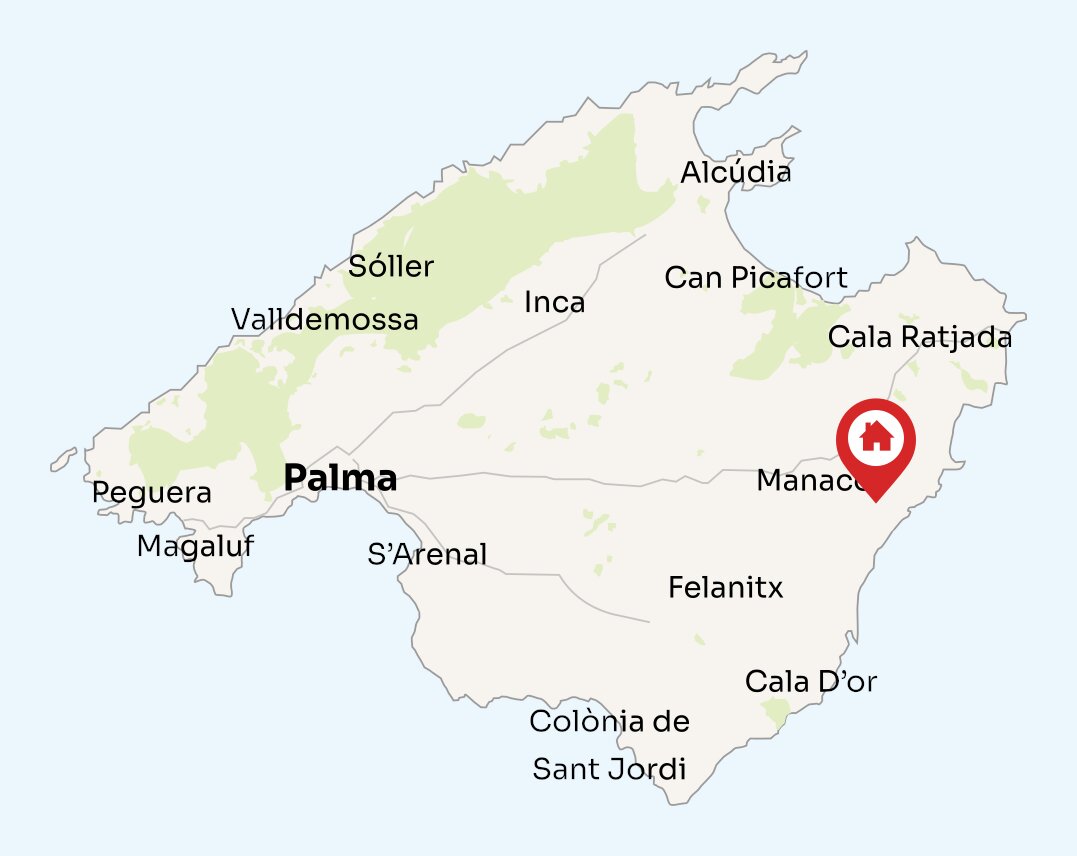 Map of Mallorca