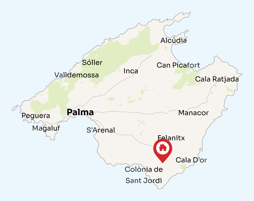 Map of Mallorca