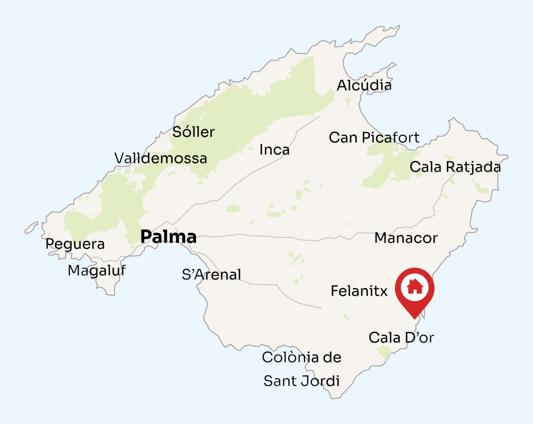 Map of Mallorca