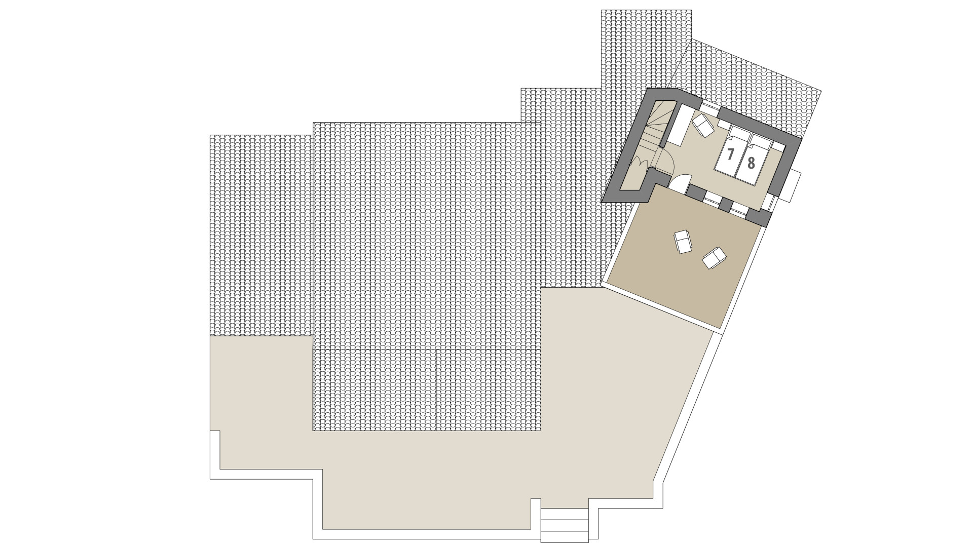 Rural Villa Pepe: Upper floor