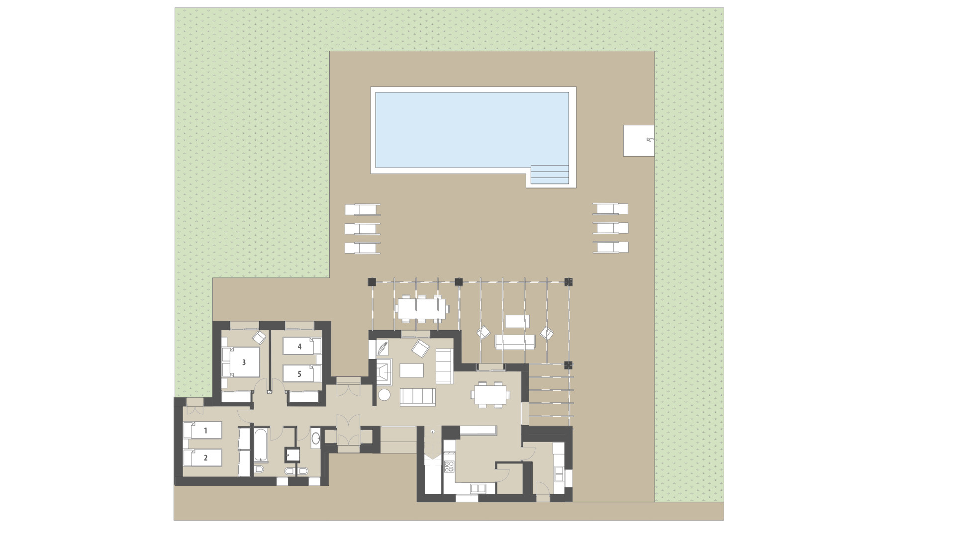 Rural Villa Sa Gavina: Ground floor