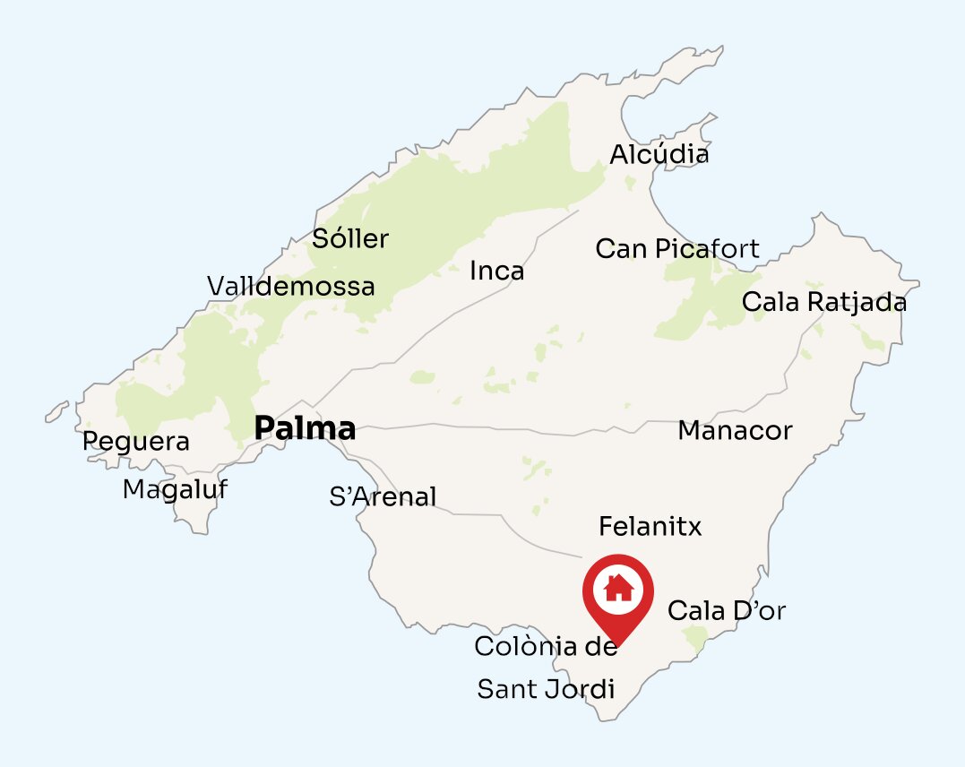 Map of Mallorca