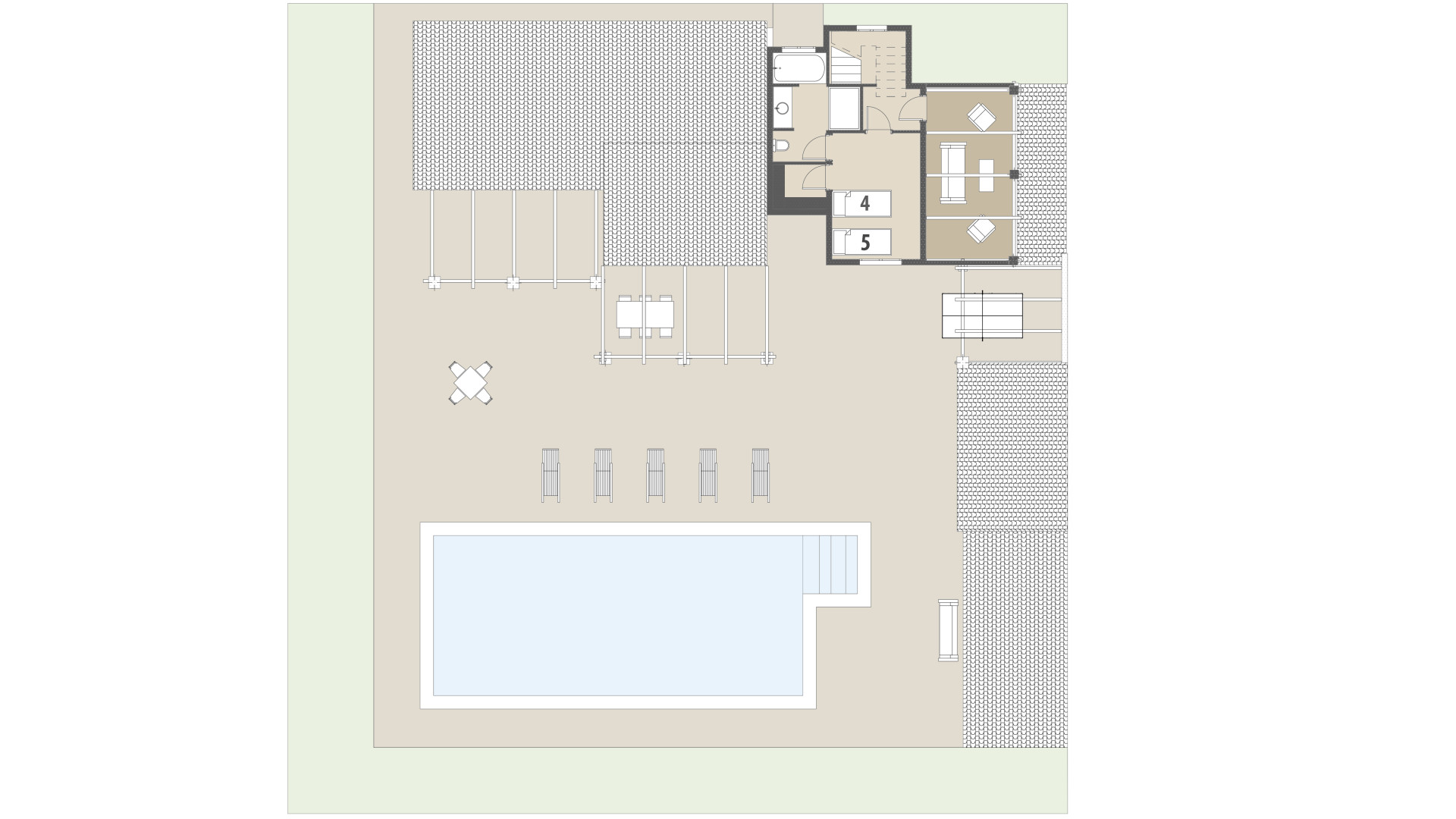 Rural Villa Benet: Upper floor