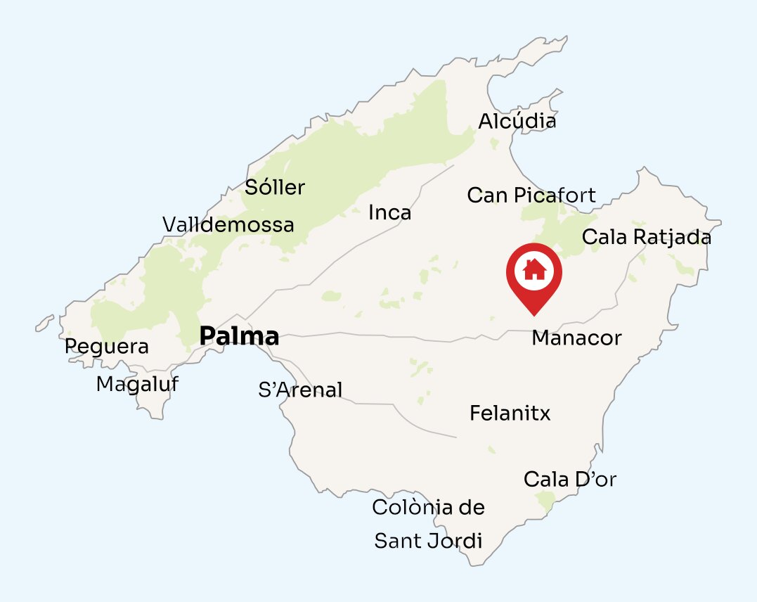 Map of Mallorca