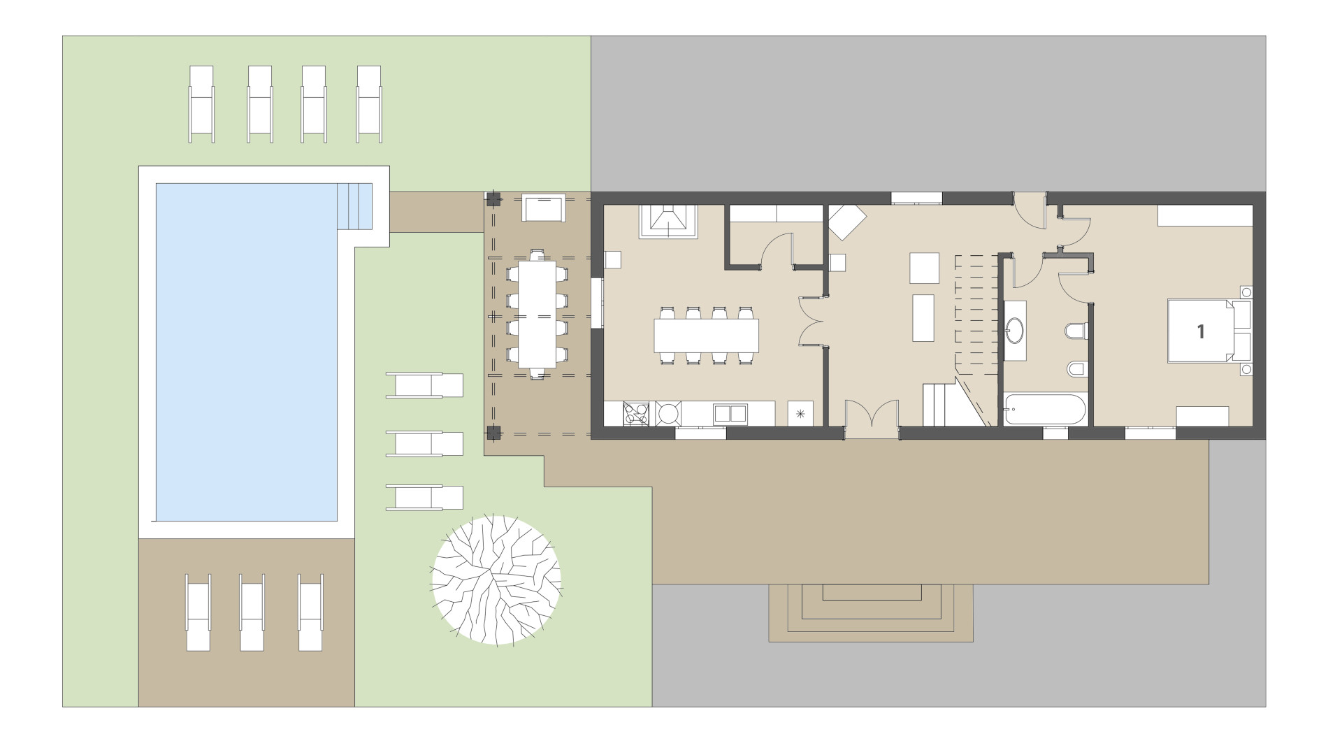 Rural Villa Son Mas: Ground floor