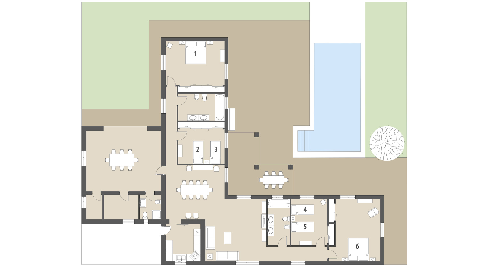 Rural Villa Can Mates Nou: Ground floor