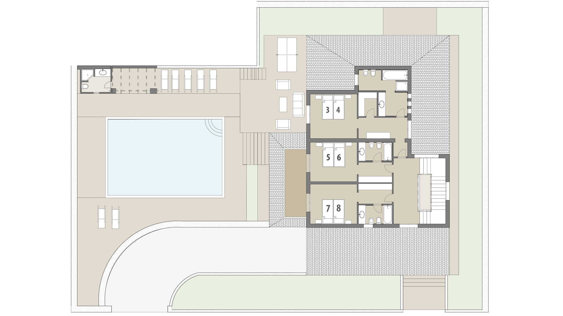 Urban Villa Ca Nostra: Upper floor 1