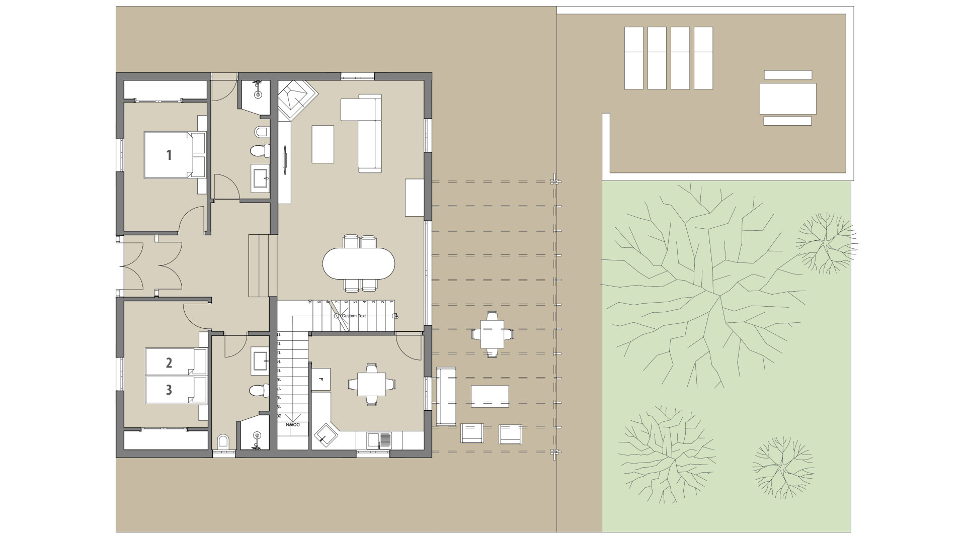 Rural Villa Son Sellart: Ground floor